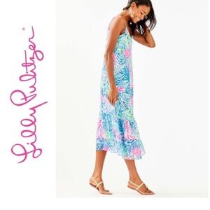 Lilly Pulitzer “Winnie” maxi dress in sink or swim print
